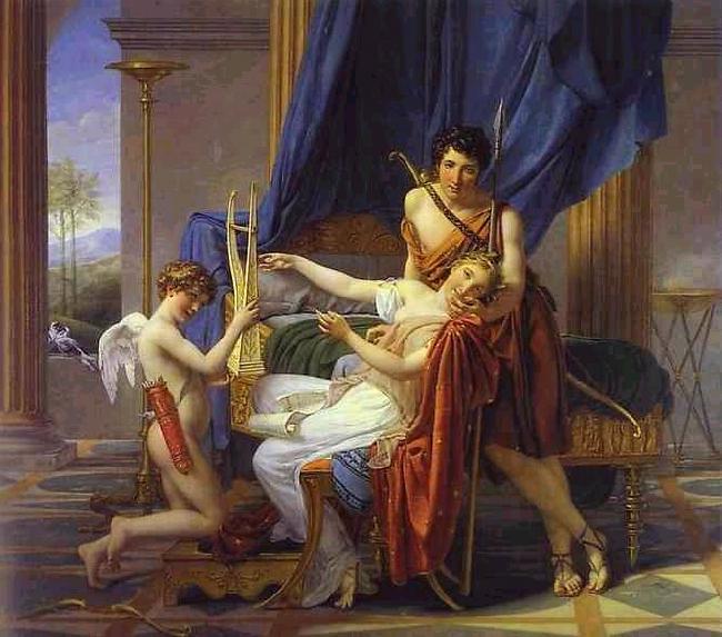 Jacques-Louis David Sappho and Phaon France oil painting art